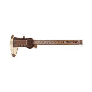 Pittsburgh Digital‎ Caliper with Metric and SAE Fractional Readings Gray 6"